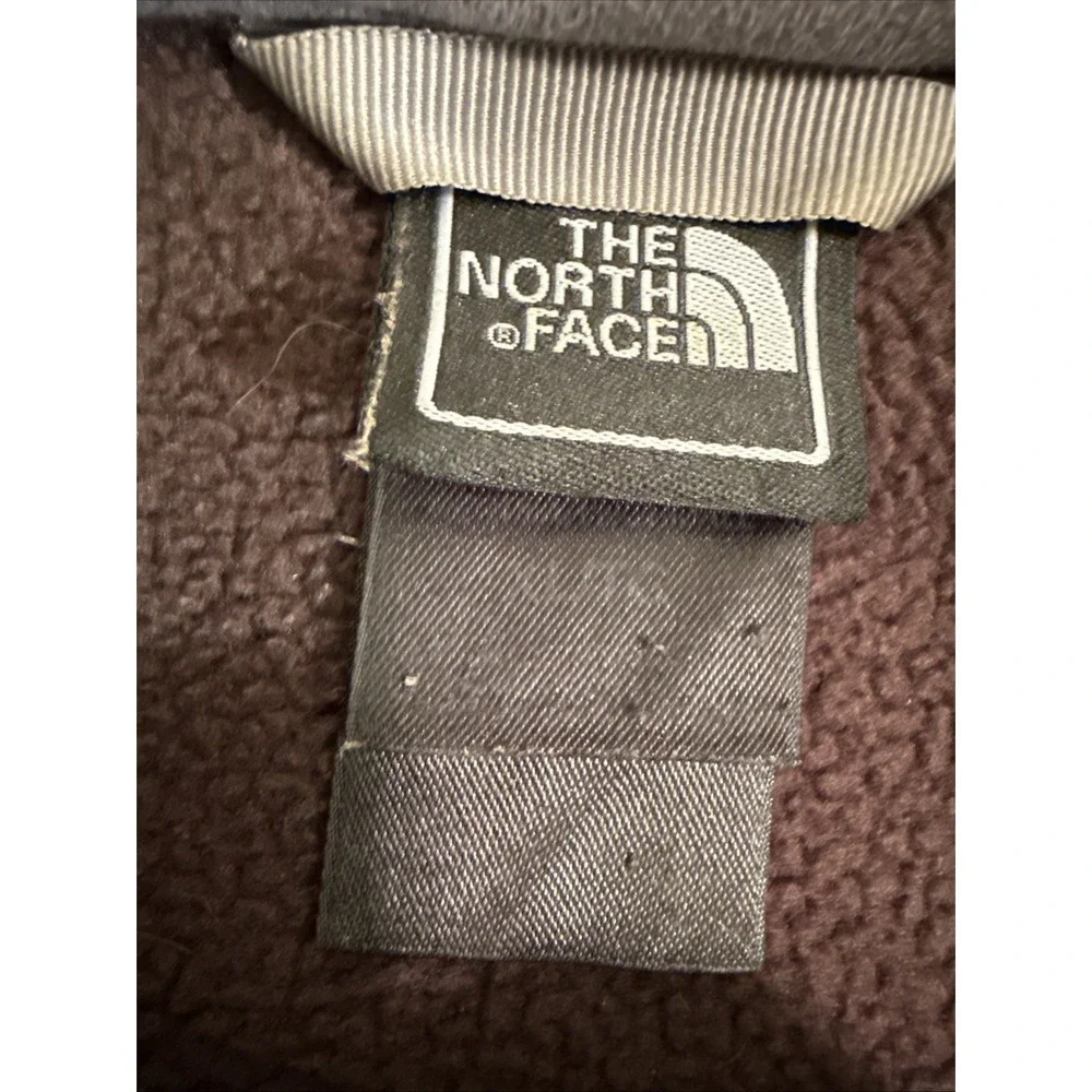 JACKET North Face MENS XL Full Zip Fleece Jacket BROWN/GRAY TRIM Comfort 721509‎